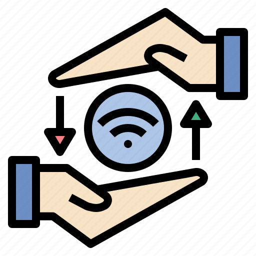 Exchange, internet, send, share, signal, transfer, wifi icon - Download on Iconfinder