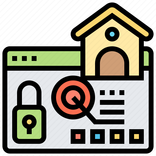Home, lock, monitoring, security, surveillance icon - Download on Iconfinder