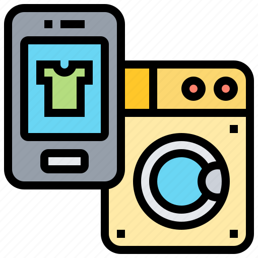 Configuration, innovation, machine, smartphone, washing icon - Download on Iconfinder