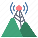 hotspot, mountain, network, share, signal, wifi