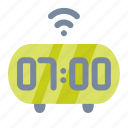 smart, clock, alarm, time, digital, wifi