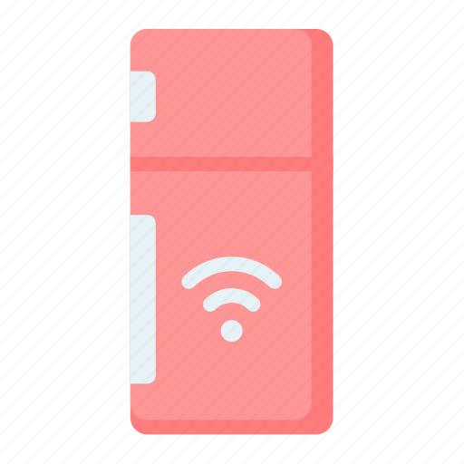 Refrigerator, smart, fridge, furniture, electronic, wifi, iot icon - Download on Iconfinder