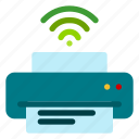 iot, technology, concept, wireless, internet, printer, computer, network, tablet