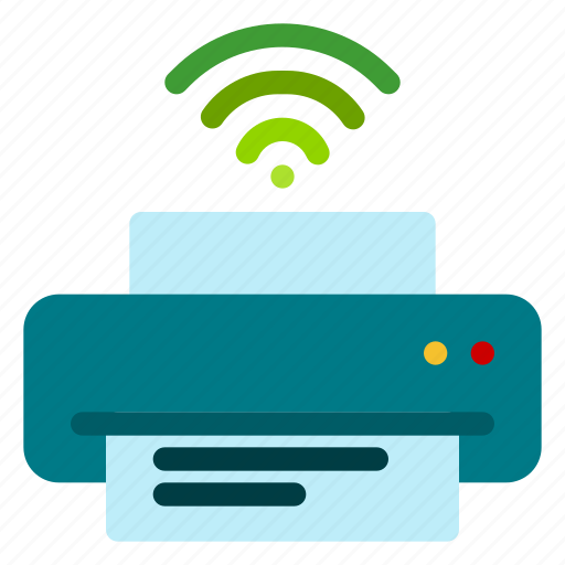 Iot, technology, concept, wireless, internet, printer, computer icon - Download on Iconfinder