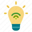 iot, technology, internet, things, smart, bulb, light, network, home
