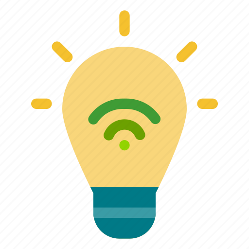 Iot, technology, internet, things, smart, bulb, light icon - Download on Iconfinder