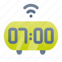 smart, clock, alarm, time, digital, wifi