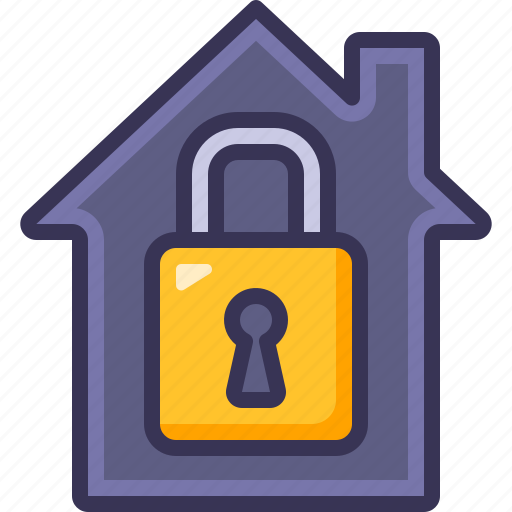 House, and, lock, security, padlock, insurance, secure icon - Download on Iconfinder