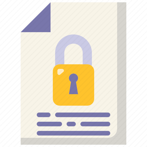 Document, security, blocked, password, padlock, protection, locked icon - Download on Iconfinder