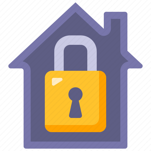House, lock, security, padlock, insurance, secure, home icon - Download on Iconfinder