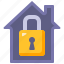 house, lock, security, padlock, insurance, secure, home 