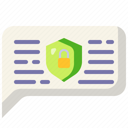Private, chat, bubble, privacy, conversation, communications, secure icon - Download on Iconfinder
