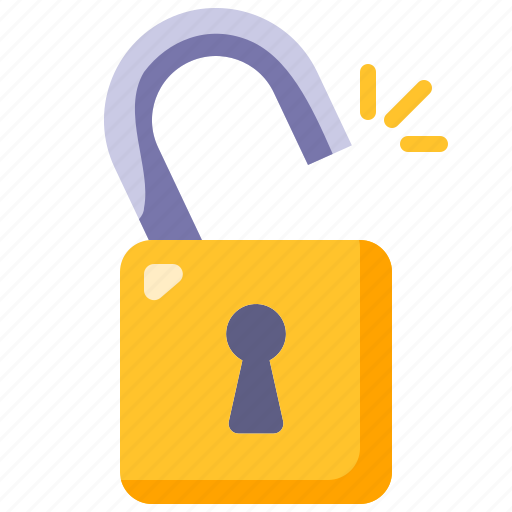 Unlocked, padlock, tools, utensils, secure, security, lock icon - Download on Iconfinder