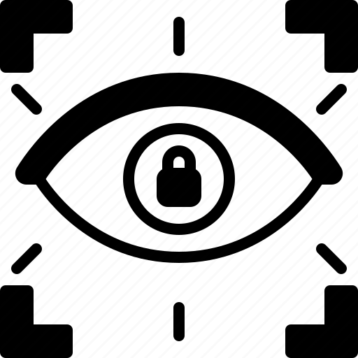 Eye, recognition, protection, retinal, scan, test, iris icon - Download on Iconfinder