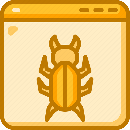 Virus, bug, web, tabs, browser, website, beetle icon - Download on Iconfinder