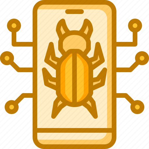 Virus, malware, spider, bug, mobile, phone, smartphone icon - Download on Iconfinder
