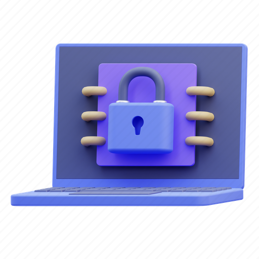 Computer, system, security, internet, technology, protection, privacy 3D illustration - Download on Iconfinder