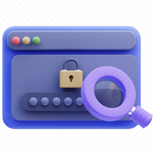 Secure, password, security, computer, internet, technology, protection 3D illustration - Download on Iconfinder