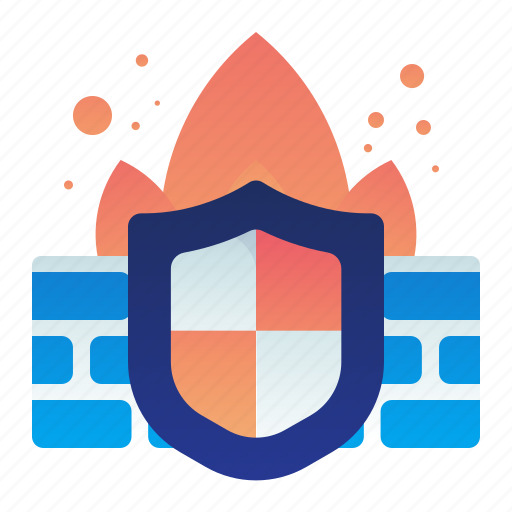 Fire, firewall, protection, safety, shield, wall icon - Download on Iconfinder