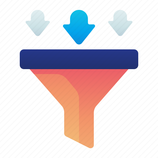 Arrow, filter, funnel, conversion icon - Download on Iconfinder