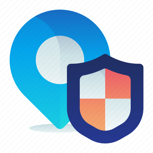 Location, protection, safety, security, shield icon - Download on Iconfinder