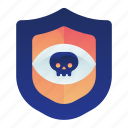 eye, hacked, iris, privacy, safety, shield