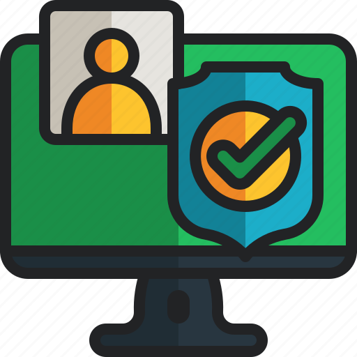 User, check, safety, computer, protection icon - Download on Iconfinder