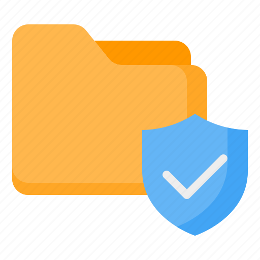 Data, folder, file, document, shield, protection, security icon - Download on Iconfinder
