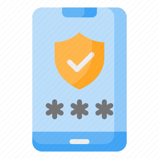 Mobile, phone, smartphone, password, shield, security, protection icon - Download on Iconfinder