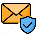 email, mail, message, envelope, security, protection, shield