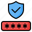 password, passkey, code, access, shield, security, protection 