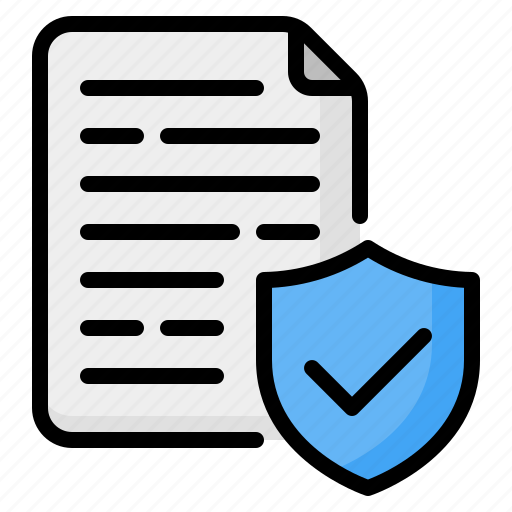 File, data, document, paper, shield, security, protection icon - Download on Iconfinder