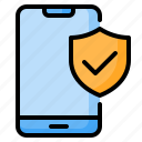 mobile, security, phone, smartphone, shield, antivirus, protection