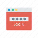 access, key, login, password, web