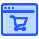 browser, cart, internet, online, shopping 