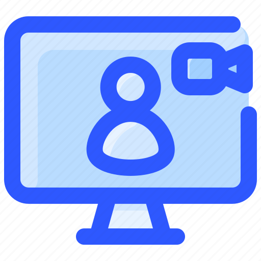 Call, computer, internet, people, video icon - Download on Iconfinder