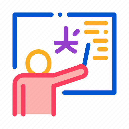 Board, concept, foreign, human, language, pointing, teacher icon - Download on Iconfinder