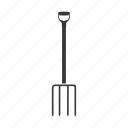 fork, instrument, pitchfork, silhouette, tool