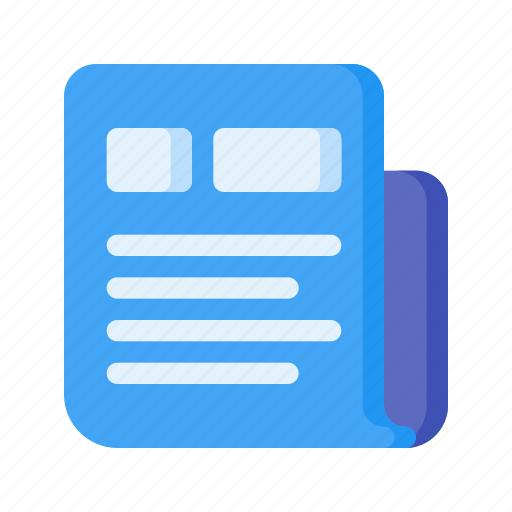 Newspaper, article, news, journal, magazine icon - Download on Iconfinder
