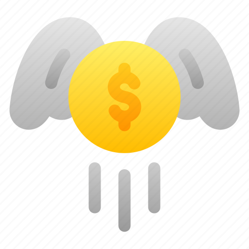 Money, flying, wings, angel, investor icon - Download on Iconfinder