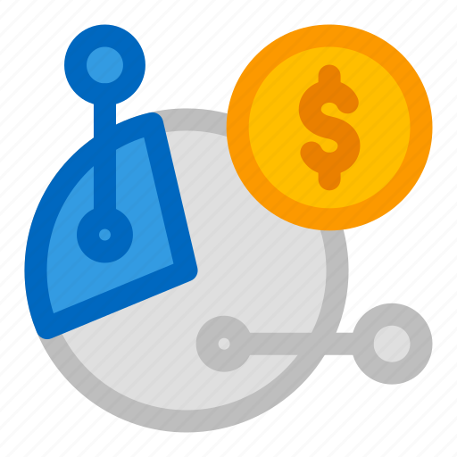 Dividend, pie, chart, piece, money icon - Download on Iconfinder