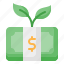 money, growth, dollar, currency, investment, plant, profit 