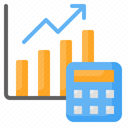 Calculation, calculator, investment, invest, budget, accounting, bar chart icon - Download on Iconfinder