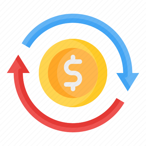 Cash flow, money flow, investment, return on investment, money, dollar, arrow icon - Download on Iconfinder
