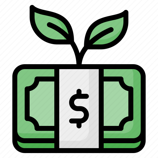 Money, growth, dollar, currency, investment, plant, profit icon - Download on Iconfinder