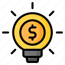 innovation, idea, creative, solution, money, light bulb, bulb