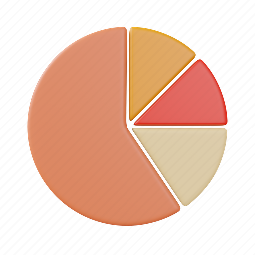 Pie chart, graph, analytics, business, report, investment, chart 3D illustration - Download on Iconfinder