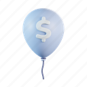 money, balloon, dollar, finance, budget, inflation