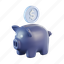 piggybank, piggy bank, savings, coin, dollar 