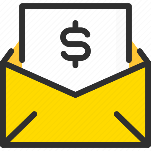 Bill, dollar, invoice, letter, mail, payment, score icon - Download on Iconfinder